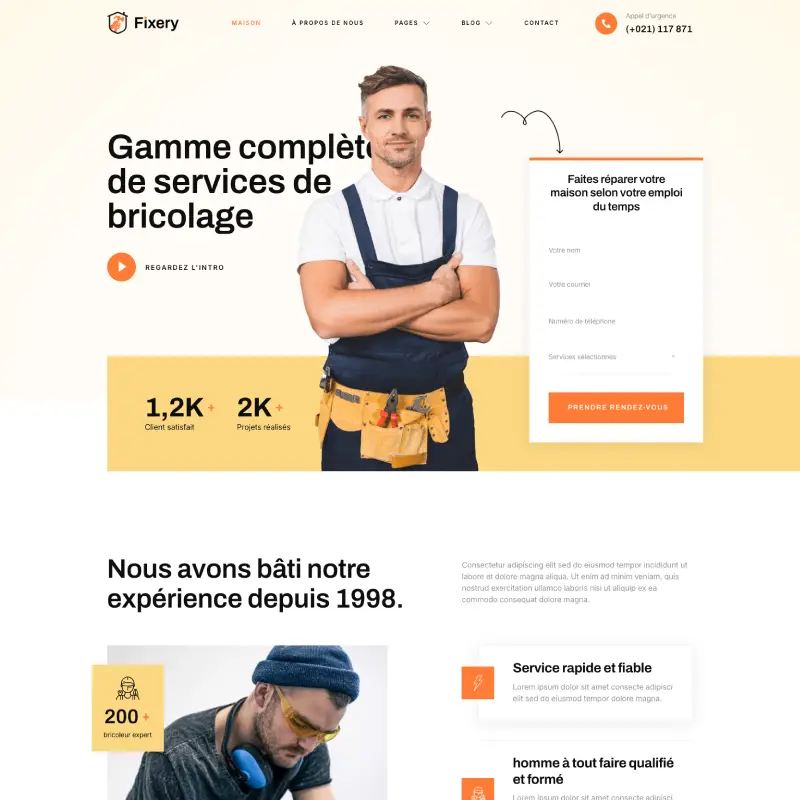 Site électricien réalisé par PixelLab