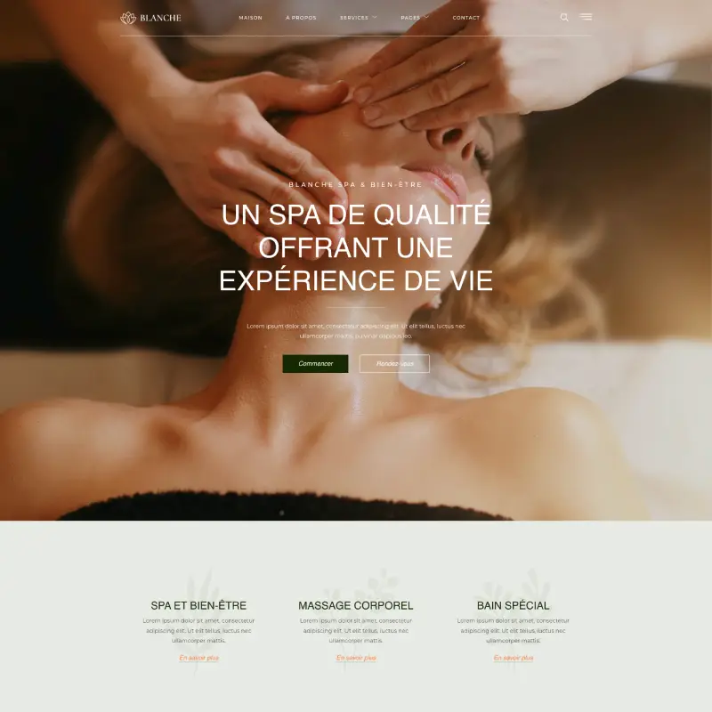 Site spa réalisé par PixelLab